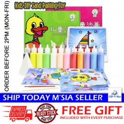 Little B House Colorful Sand Painting Kit Children DIY Handmade Crafts Educational Toy Sets Lukisan Pasir - BT339