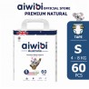 Aiwibi Premium Tape Diaper 02 - S 60pcs (Large Pack)