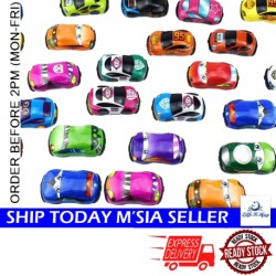 Little B House Children Mini Vehicle Playing Toys PVC Soft Shell Pull Back Racer 小汽车玩具 Mainan Kereta - FG03