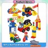 Little B House Police Traffic Car Big Size Building Blocks With Road Baseplate Mainan Blok Besar - BT189