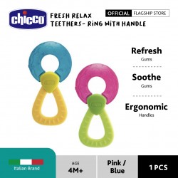 Chicco Fresh Relax Teethers-Ring with Handle 4M+
