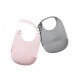 Silicone Bib Set of 2 - Cotton Candy/Grey