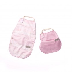 Miniware Catch and Cover 2pcs in1 set Bib and Apron - Gentle Blossom