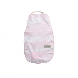 Miniware Catch and Cover Bib and Apron - Pink Cloud
