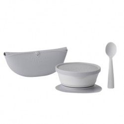 Miniware First Bite Deluxe - Grey/Grey