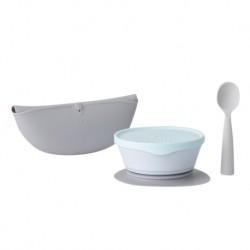 Miniware First Bite Deluxe - Aqua/Grey