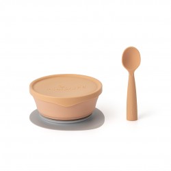 Miniware First Bite Set (Coloured PLA Series) - Toffee