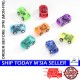 Little B House Baby Toys Mini Plastic Transparent Pull Back Cars Mini Toy Cars Vehicle Set 回力车 Kereta Mini - FG04