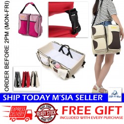 Little B House Multi Purpose Portable Folding Baby Travel Crib Mummy Bag Baby Sleeping Bed 妈咪包婴儿便携床 Beg Bayi - BAG07