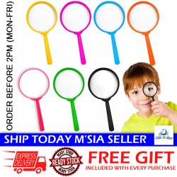Little B House 60mm Handheld Magnifying Glasses Magnifier Loupe Glass Observation Tool Kanta Pembesar - BT348