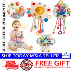 Little B House Sensory Development Activity Toy Busy Toy Pull String Sensory Toys Mainan Montessori - BT344