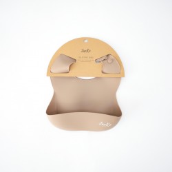 Plain Silicone Bibs (Light Tan)