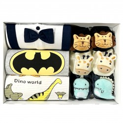 100 Days Full Moon Newborn Baby Boy Gift Set C - 7 Items