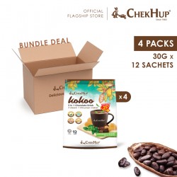 Chek Hup Kokoo 3 in 1 Chocolate Drink with Peppermint (30g x 12's) [Bundle of 4]