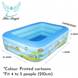 INFLATABLE POOL 210CM + ELECTRIC PUMP