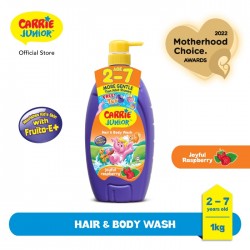 Carrie Junior Hair  and  Body Wash - Joyful Raspberry (1000g) [Free Toy]