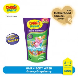 Carrie Junior Hair  and  Body Wash Pouch - Groovy Grapeberry (500g)