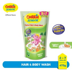 Carrie Junior Hair  and  Body Wash Pouch - Melon Yoghurt (475g)