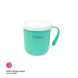 Viida Souffle Antibacterial Stainless Steel Cup - Turquoise Green