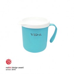 Viida Souffle Antibacterial Stainless Steel Cup - Baby Blue