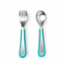 2pcs Stainless Steel Tableware Set Including A Duckbill Spoon, A