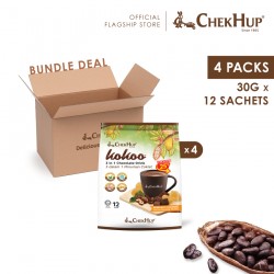 Chek Hup Kokoo Chocolate Drink with Hazelnut (Bundle of 4)