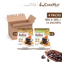 Chek Hup 3 in 1 Ipoh White Coffee Less Sweet (35g x 12s) [Bundle of 2]