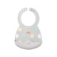 Viida Joy Series Baby Bib - Misty Gray Polka Dots