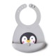 Viida Joy Series Baby Bib - Ivan Grey Penguin