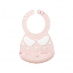 Viida Joy Series Baby Bib - Blush Pink Daisy Flower