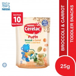 CERELAC Puffs Broccoli & Carrot (12 Months+) 25g (Expiry Date 23/11/2024)