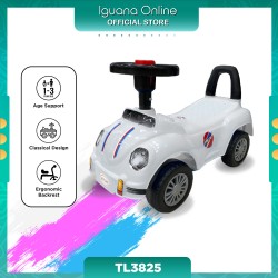 Iguana Online Herbie Beetle Car for Kids Tolo Car Ride On Car TL3825 (White)