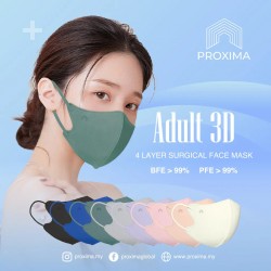 Proxima 4ply Adult 3D Surgical Face Mask (Lavender x Macaron)