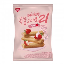 Kemy Premium Baked Grain Crispy Roll 21 150g (Strawberry)