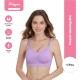 Sassy Nursing Bra (Violet) - Wireless nursing bra, Sports design, Pregnancy Wear, wide side band