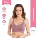 Luxe Nursing Bra (Maroon) - Full Cup Design, wireless nursing bra, wide side band