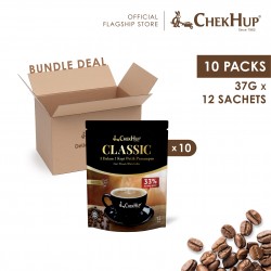 Chek Hup 3 in 1 Classic White Coffee (37g x 12's) [Bundle of 10 Pkts]