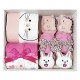 100 Days Full Moon Newborn Baby Girl Gift Set B - 5 Items