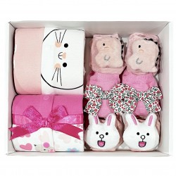 Newborn Baby Girl Gift Set B - 5 Items