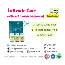 PFW Leucorrhea Detox Package (15 Days) 白带 白带多 白带黄 黄带 豆腐渣白带 白带有异味 月经不调 小便色黄 下体异味 下体痒 下体瘙痒 睡眠差 口臭 口干 止痒 祛热 祛湿 消毒 解毒