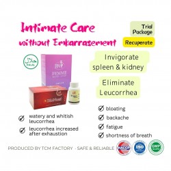 PFW Leucorrhea Recuperate Package (15 Days) 白带 白带清 白带多 下体有异味 下体瘙痒 腹胀 腰酸 疲倦 累 气短 气虚 没有气 不够气 阴道调养 补肾 补气