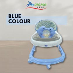 OTOMO Baby Walker with Music Tray and Height Can Be Adjustable Soft Cushion BH302-BLUE