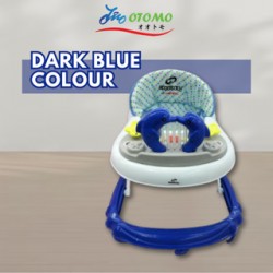 OTOMO Baby Walker with Music Tray and Height Can Be Adjustable Soft Cushion BH302-DARK BLUE