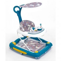 OTOMO 3 in 1 Baby Walker with Music Rocking Function Premium Quality with Handle Sunshade for Indoor & Outdoor BH806-GREEN