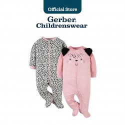 Gerber 2-Pack Baby Girls Leopard Sleep \'N Plays