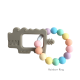 Teether Joy Rainbow Ring (Thunder Grey Crocodile)