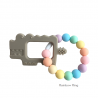 Teether Joy Rainbow Ring (Thunder Grey Crocodile)