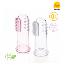 Piyo Piyo Finger Toothbrush Set (Pink)