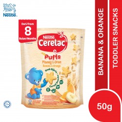 NESTLE CERELAC NUTRI PUFFS BANANA & ORANGE 12M+ (50g)