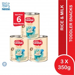 Nestle Cerelac Infant Cereals with Rice & Milk 3 x 350G (6 Months+)